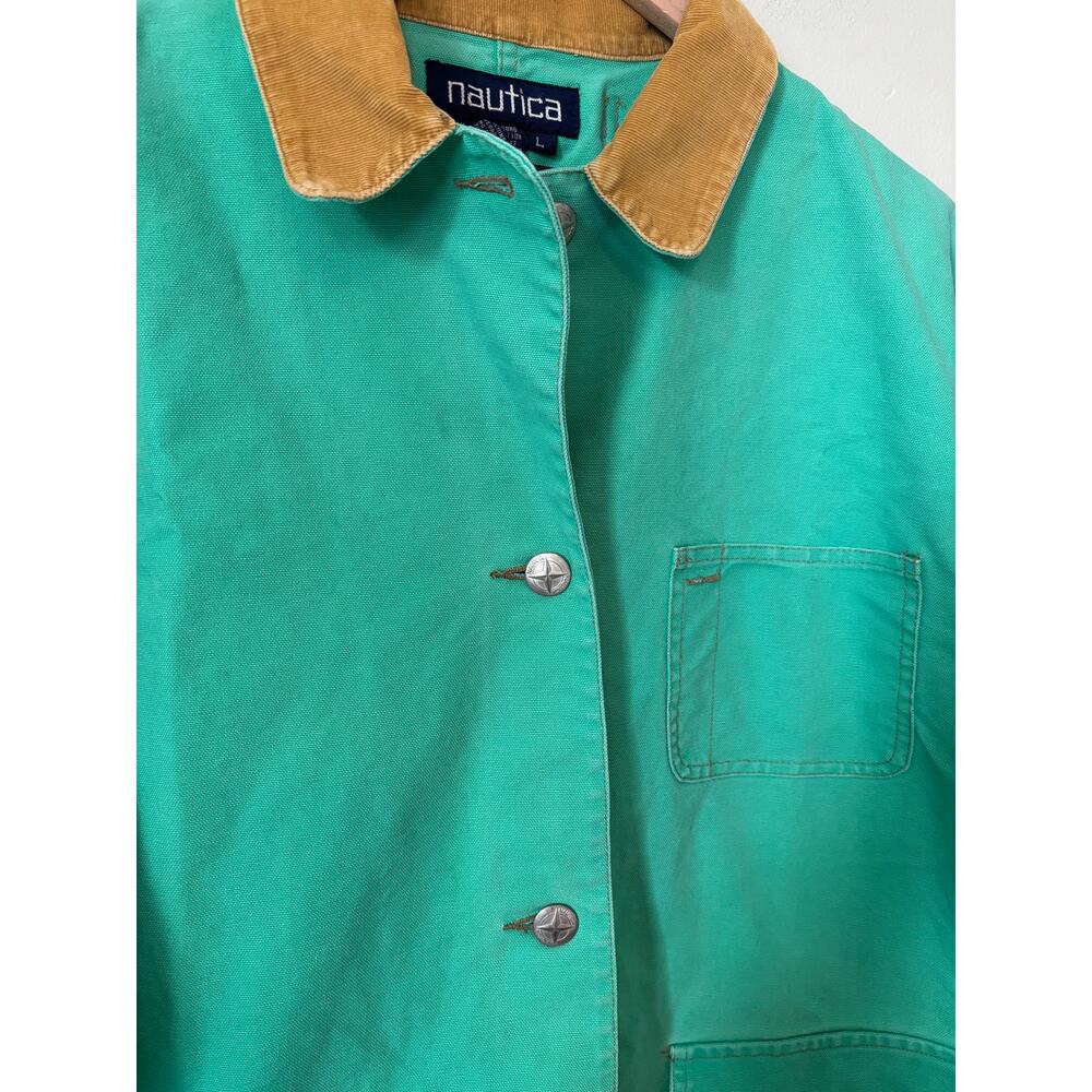 Nautica Vintage Barn Coat Large Canvas Chore Utility - Picture 7 of 9